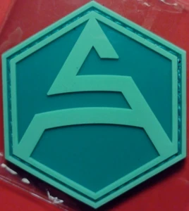 Parche moral táctica hexagonal SA Stealth Arms SHOT-SHOW 2025 PVC H&L NUEVO EN PAQUETE verde - Imagen 1 de 6