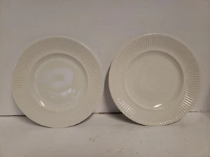PLATOS DE CENA JOHNSON BROS BROTHERS IRONSTONE ATHENA ACANALADOS BLANCOS 10" GRANJA - Imagen 1 de 8