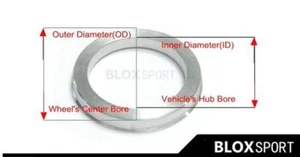 4pcs a Set ID66.5-OD73.1 For Mercedes CLS CLK GLC CL AMG Wheel Ring 66.5 To 73.1 - Picture 1 of 11