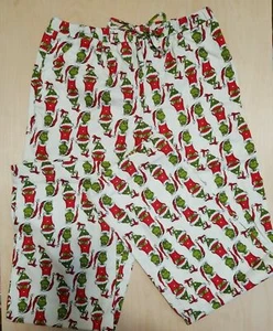 NWT HANNA ANDERSSON DR SEUSS GRINCH PAJAMA FLANNEL PANTS ADULT UNISEX XS - Picture 1 of 4