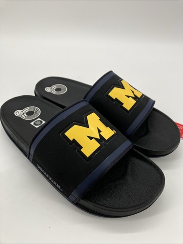 Nike University of Michigan Wolverines Offcourt Slides DD0533 002 Uomo Taglia 12 NUOVE