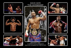 David Haye The Hayemaker Boxer Signed Limited Edition Memorabilia Print Gift - Imagen 1 de 36