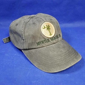 MYRTLE BEACH BASEBALL HAT GRAY ADJUSTABLE STRAP ONE SIZE FITS ALL - Picture 1 of 8
