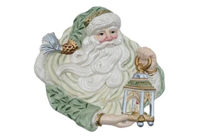 Fitz & Floyd Classic Santa Plate 10” Ceramic Christmas Holiday Decor Collectible - Bild 1 von 11