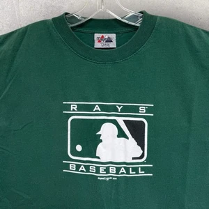 Vintage Rays Baseball Authentic Collection Majestic T Shirt ©️2001 Large 23”x30” - Picture 1 of 10