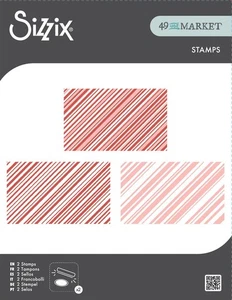 Sizzix Sizzix Clear Stamps Set 2 Stück - Candy Stripes von 49 und Markt 667010 - Bild 1 von 3