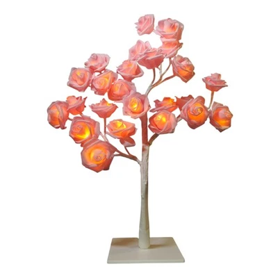 Lámpara de mesa Rose Tree - Lámpara de mesita de noche para sala de estar y dormitorio Foto 1 de 4