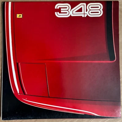 FERRARI 348 -Brochure originale pubblicitaria illustrata-grandi dimensioni-1990 - Immagine 1 di 4