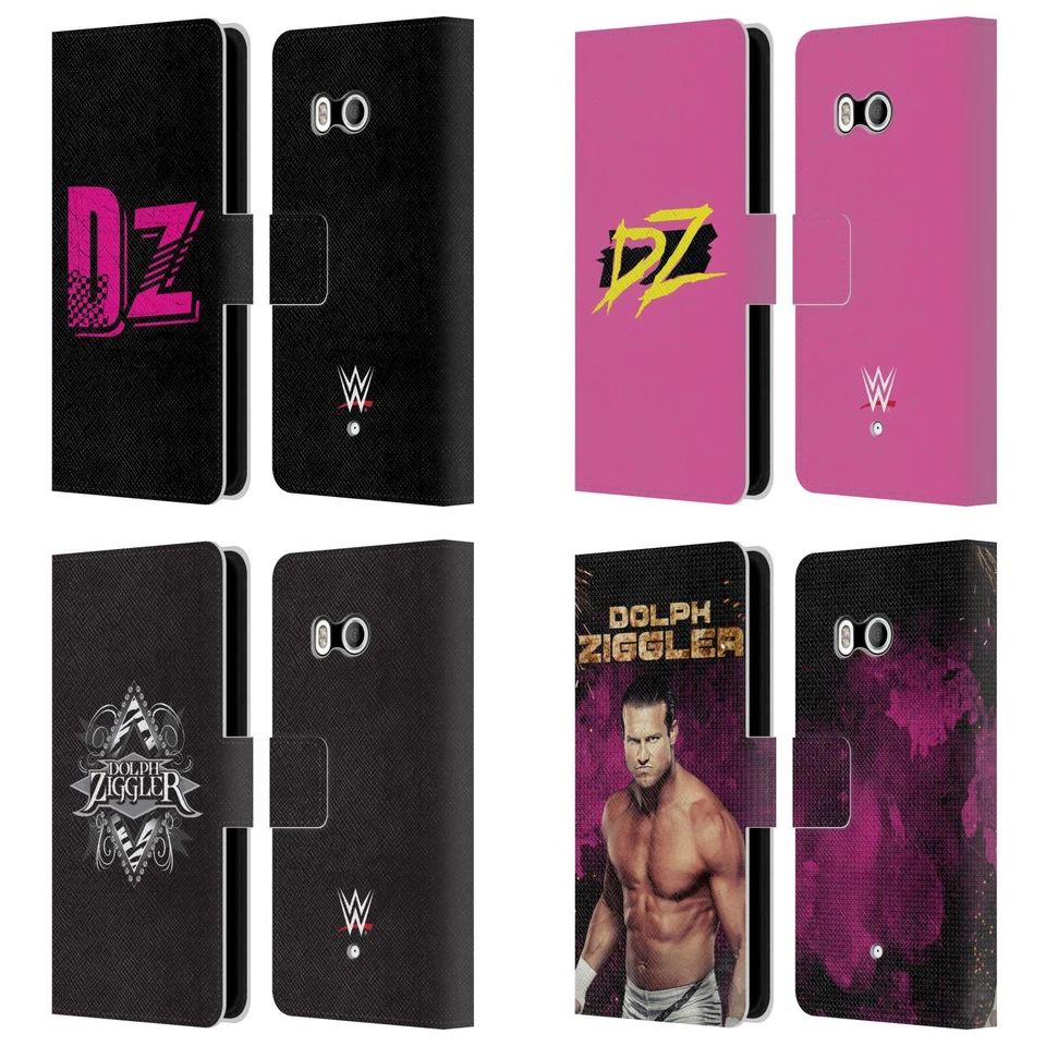 OFFICIAL WWE DOLPH ZIGGLER LEATHER BOOK WALLET CASE COVER FOR HTC PHONES 1 - Image 1 of 4