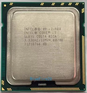 Intel Core I7-980 3.33GHz 6-core 12M LGA 1366/Socket B CPU Processor i7-980 - Picture 1 of 4