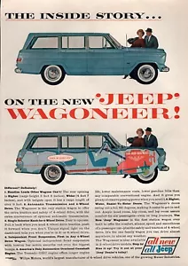 Pubblicità Jeep Wagoneer 1963 "La storia interna" a colori originale - Foto 1 di 1
