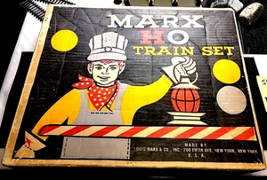 Juego de tren eléctrico Marx HO en su caja original - Imagen 1 de 5