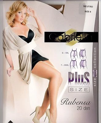 Plus Size Rubensa Strumpfhose FARBEN 20 den leicht glänzend Gr 2L - 5L 6 - 9 - Bild 1 von 4