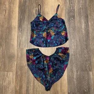 Vintage Victorias Secret Lingerie Camisole and Cheeky Panty Set Floral Petite - Picture 1 of 12