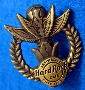 SHARM EL SHEIKH 17th ANNIVERSARY PEACE SQUARE MONUMENT 2015 Hard Rock Cafe PIN - Picture 1 of 1