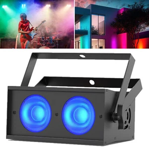 U`King COB 2-Eyes Par Light 150W LED DMX Stage DJ Fill Audience Blinder Lighting - Picture 1 of 14