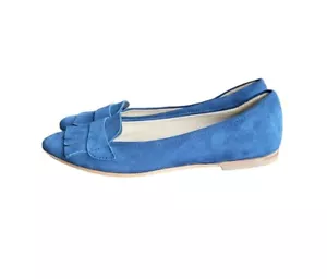Mocassino Usato AGL Attilio Giusti Leombruni 35 US 5 Blu Pelle scamosciata Donna - Foto 1 di 14