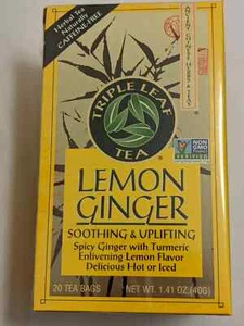 Té Triple Hoja Limón Jengibre Té 20 Bolsas de Té x 1 Caja - Imagen 1 de 1