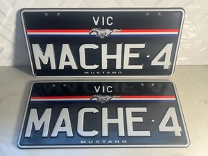 Vic Number Plates, MACHE4. BRAND NEW in box Suit any Ford Mustang EV owner. - Picture 1 of 1