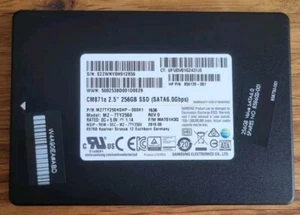 Samsung SSD CM871a 256GB 2.5" Zoll SATA MZ7TY256HDHP HP 858602-001 SMART Gut - Bild 1 von 1