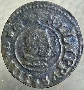 1663 Coin Spanish Empire 16 Maravedis King Philip IV 360 Years Old Nice Rare - Picture 1 of 10