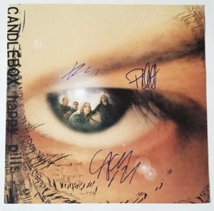 Candlebox REAL hand SIGNED 12x12" Happy Pills Album Flat #2 COA Autographed - Picture 1 of 3