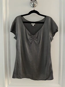 Armani Collezioni Women’s Silver Blouse Size 2 - Picture 1 of 3