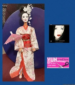 Maiko Geisha barbie doll OOAK Handmade Collector By Artist Japan Art unique - Picture 1 of 11
