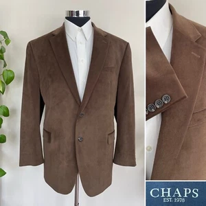 Chaps Ralph Lauren Mens Two Button Blazer Corduroy Sport Coat Jacket Size 46R - Picture 1 of 10