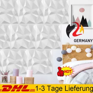 12er 3D Selbstklebend Tapeten Steinoptik Wandpaneele Ziegelstein Wandaufkleber - Bild 1 von 14