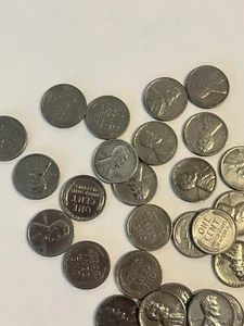 *33* 1943 Steel Pennies Great Shape! Coins Free Gift ๐ W/ Purchase Look! - Picture 1 of 6