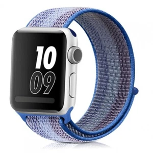 Bracelet Montre Compatible Avec Apple 1 2 3 (38 MM) 4 5 6 Se (40 MM) Bleu Lilas - Photo 1 sur 1