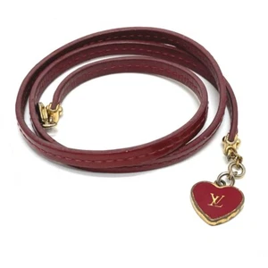 LOUIS VUITTON M6625F LV logo Bracelet commit Accessories Bracelet enamel Red - Bild 1 von 6