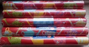 Floral multicolor  on Reddish Wallpaper Norwall CU25968 Lot of 5 Double Rolls - Picture 1 of 6