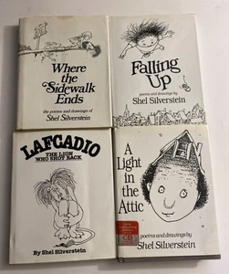 Shel Silverstein Book Lot A Light In The Attic Sidewalk Ends Lafcadio Hardcover - Picture 1 of 8