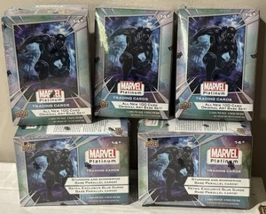 2023 2024 Upper Deck UD Marvel Platinum sealed blaster 5-box lot Blue Surge - Picture 1 of 3