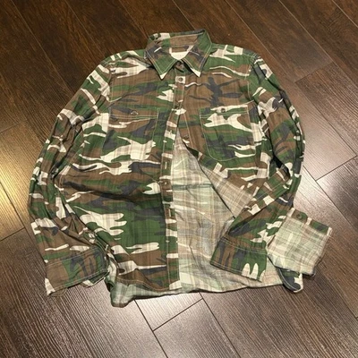 Camisa Denim & Supply Ralph Lauren Camuflada Con Botones Camisa Manga Larga Para Hombre Talla M Foto 1 de 4