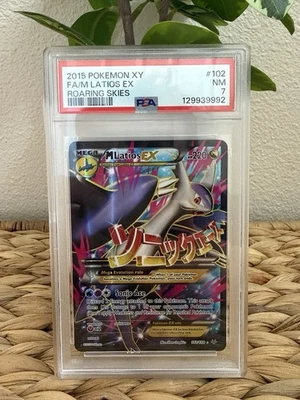 2015 Pokémon XY Mega Latios EX 102 PSA 7 Roaring Skies - Image 1 of 2