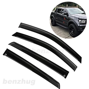 Deflector de ventana lateral climática 4 piezas doble cabina para Ford Ranger PX PX2 PX3 - Imagen 1 de 12