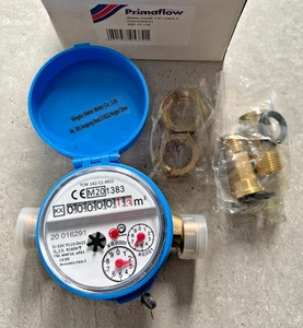 Primaflow 1/2" 15mm Water Meter Class C (Secondary) SJ-SDC PLUS DN15 88010134 - Picture 1 of 8