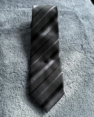 Place Tie Boys Size 4-7 Black Gray Plaid Tartan Holiday - Image 1 of 4