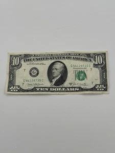 1969 Ten Dollar Note U.S. $10 Circulated Vintage Currency Chicago - Picture 1 of 6