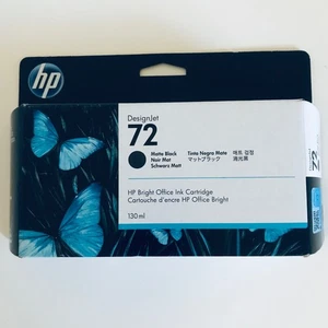 Sept 2023 Genuine HP 72 Matte Black Ink Cartridge C9403A OEM Sealed - Picture 1 of 5