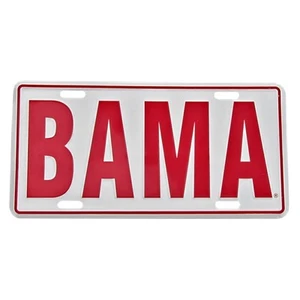 Placa de matrícula de aluminio BAMA University of Alabama Crimson Tide UA etiqueta de coche camión - Imagen 1 de 1