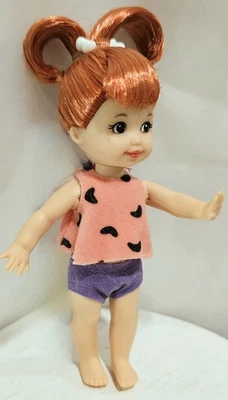 2008 美泰银色标签套装 BAMM BAMM FLINTSTONES 娃娃和服装 + 小吃/零食 — 第 1/4 张图片