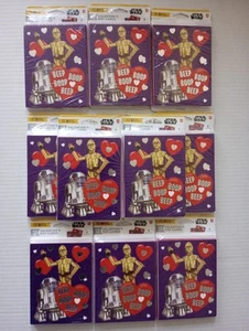 American Greetings Star Wars R2D2/C-3PO Chewbacca Valentine’s Day Cards 110 Lot - Picture 1 of 8