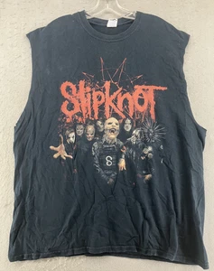 Slipknot 2010 Band Cut Off Tank Top Mens XL North American Summer Tour - Picture 1 of 9