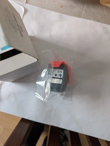  Repuesto de cartucho de tinta 65XL para impresora HP Envy DeskJet negra solamente  - Imagen 1 de 3