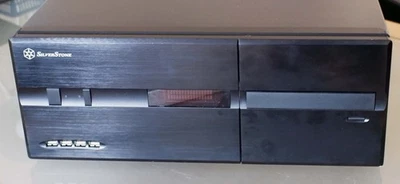 Silverstone SST-LC10B Lascala * HTPC ATX PC Gehäuse  LC10B * schwarz * DVD-RW LG - Bild 1 von 4