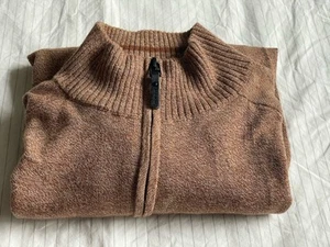 Smartwool Men's Sparwood Quarter Zip Pullover Sweater Size M Acorn Brown - Picture 1 of 9
